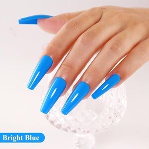 Bright Blue Press-On Nails